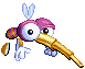 pixel sprite of Bzzit from Rayman